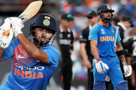 World Cup 2019 : उपांत्य सामन्यातलं दुष्टचक्र विराटची पाठ सोडेना, ऋषभ पंत मात्र ठरला लकी World Cup 2019 : उपांत्य सामन्यातलं दुष्टचक्र विराटची पाठ सोडेना, ऋषभ पंत मात्र ठरला लकी