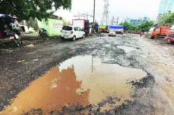 मुंब्रा बाह्य़वळणावरील खड्डा नादुरुस्तच