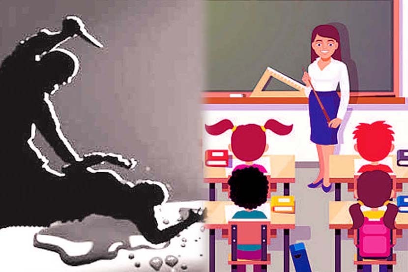 धक्कादायक! वर्गात विद्यार्थ्यांसमोर पतीने शिक्षिकेची केली हत्या