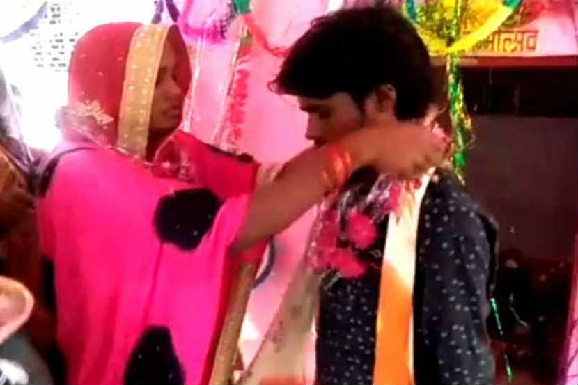 ३६ गुण जुळवून पोलिसांनी वहिनी आणि दीराचे पोलीस स्टेशनमध्ये लावले लग्न