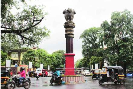 ठाण्याच्या कोर्टनाका चौकात ३५ वर्षांनंतर अशोकस्तंभ