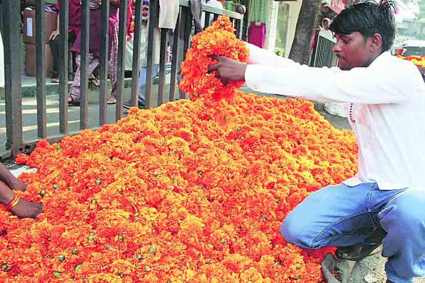 पावसामुळे फुलाच्या उत्पादनावर पाणी
