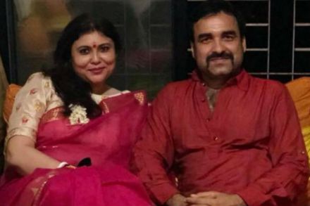 pankaj tripathi with wife