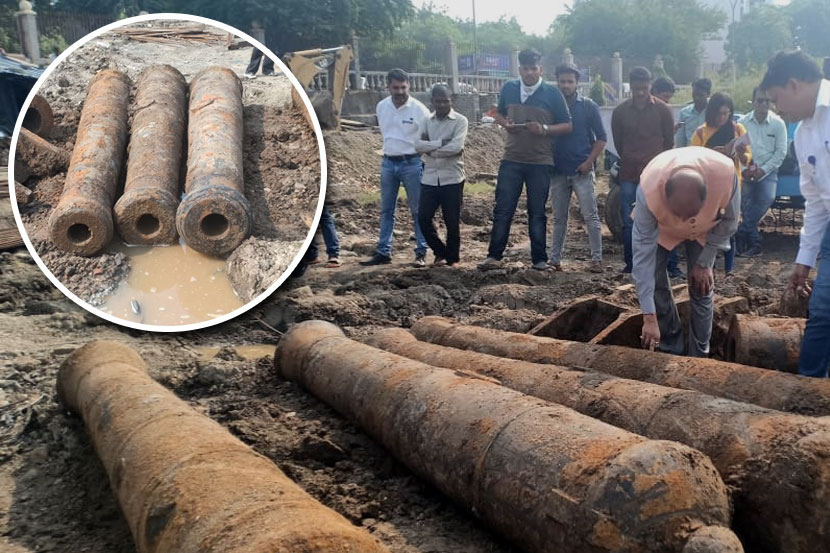 VIDEO: नागपुरात सापडल्या २०० वर्ष जुन्या तोफा, इंग्रज-मराठा युद्धकाळातील असल्याचा अंदाज
