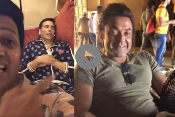 ‘हाऊसफुल ४’च्या सेटवर रितेशची धमाल; शेअर केला अक्षय-बॉबीचा व्हिडीओ