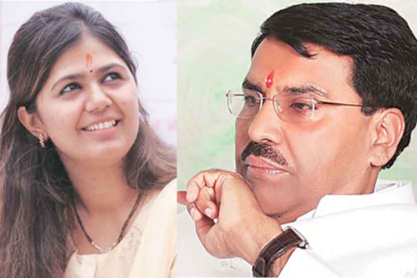 पंकजा मुंडे, व जयदत्त क्षीरसागर,