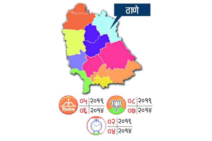 ठाणे जिल्ह्यात भाजपच मोठा भाऊ ठाणे जिल्ह्यात भाजपच मोठा भाऊ