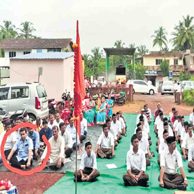 नितेश राणे यांचे संघ ‘दक्ष’, विजयादशमीच्या उत्सवास हजेरी