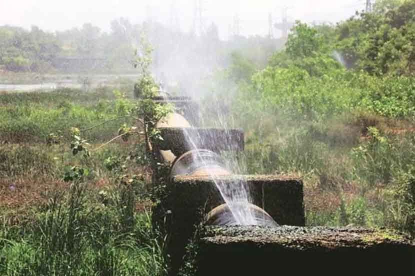पवईमध्ये तानसा मुख्य जलवाहिनीला तडे