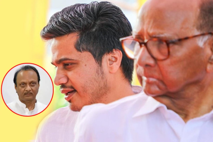 अजित पवार, रोहित पवार आणि शरद पवार