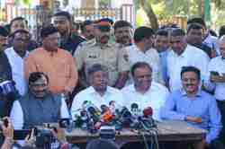 सत्तास्थापनेच्या विलंबासंदर्भात राज्यपालांशी चर्चा-चंद्रकांत पाटील