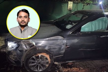 विश्वजीत कदम यांच्या कारचा भीषण अपघात, एअर बॅगमुळे थोडक्यात बचावले
