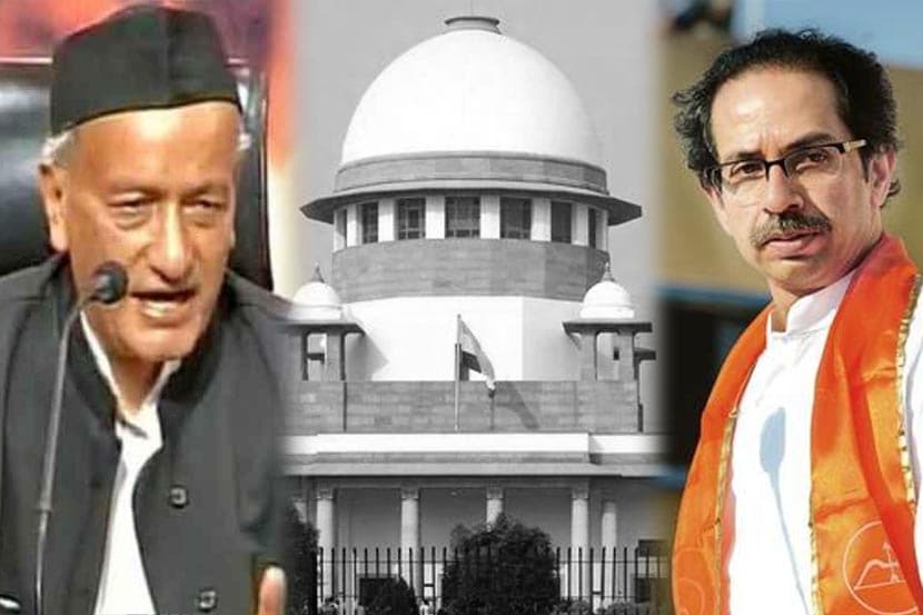 राज्यपालांच्या निर्णयाला शिवसेनेकडून आव्हान; काँग्रेसचा नेता मांडणार बाजू राज्यपालांच्या निर्णयाला शिवसेनेकडून आव्हान; काँग्रेसचा नेता मांडणार बाजू