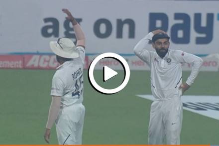 Video : बाबोsss ….. एकदम सिक्स कसा काय गेला?; ‘तो’ फटका पाहून कोहली अवाक