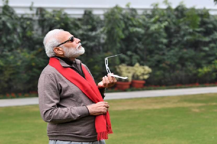 … म्हणून पंतप्रधान मोदींना थेट सूर्यग्रहण बघताच आलं नाही