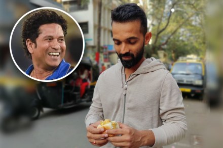 अजिंक्यने विचारलं, तुम्हाला वडापाव कसा खायला आवडतो?? सचिननेही दिलं भन्नाट उत्तर…