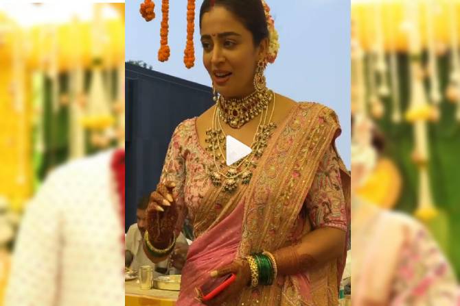 Video : ‘शार्दुलराव आहेत बरे…’ नेहा पेंडसेने लग्नात घेतला भन्नाट उखाणा