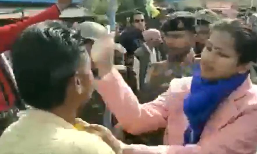 Video : भाजपाच्या रॅलीत आंदोलकांनी ओढले महिला उपजिल्हाधिकारीचे केस