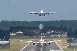 Video: एक विमान टेकऑफच्या तयारीत असताना दुसरे लॅण्डिंगसाठी उतरु लागले अन्…
