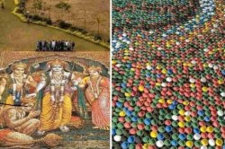 दोन लाख पणत्यांद्वारे साकारली श्रीरामाची प्रतिमा; कलाकाराने रचला जागतिक विक्रम