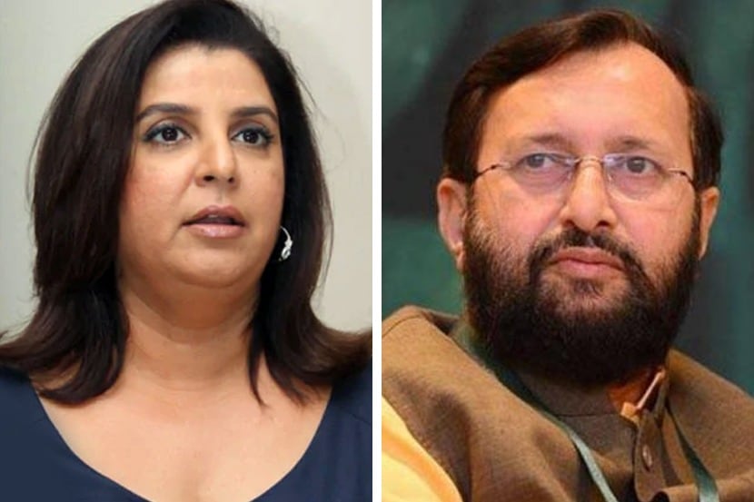 फराह खाननं सुनावताच प्रकाश जावडेकरांनी ‘ते’ ट्विट केलं डिलीट