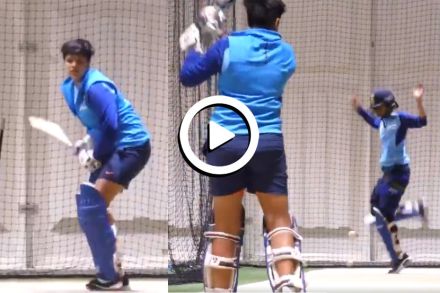 Video : सेमीफायनलसाठी शफालीचा ‘स्पेशल’ सराव Video : सेमीफायनलसाठी शफालीचा ‘स्पेशल’ सराव