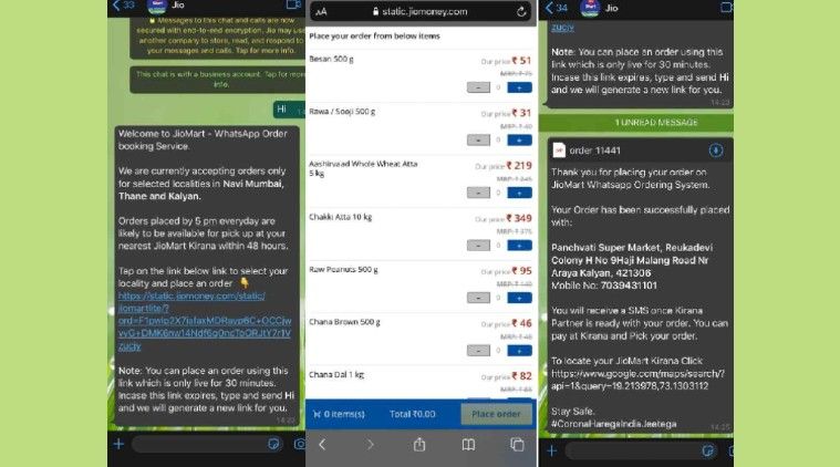 ‘लॉकडाउन’दरम्यान WhatsApp च्या मदतीने झाली JioMart ची सुरूवात !