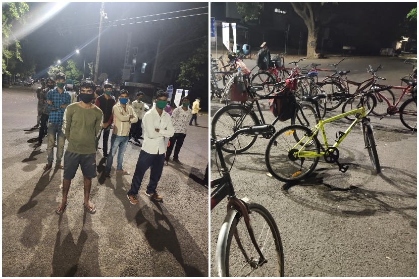लॉकडाउनमध्ये उत्तर प्रदेशकडे सायकलद्वारे निघालेल्या १९ कामगारांवर गुन्हा दाखल