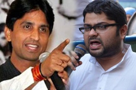 कुमार विश्वास आणि प्राध्यापक गर्ग कुमार विश्वास आणि प्राध्यापक गर्ग