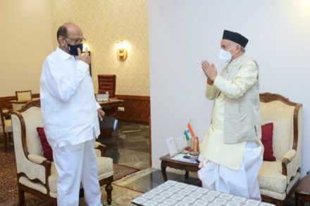 …म्हणून शरद पवारांनी घेतली राज्यपालांची भेट