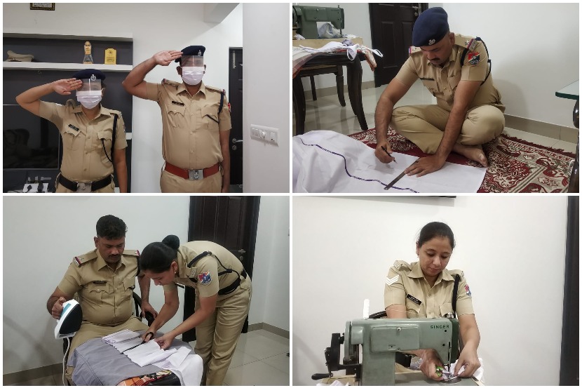 कर्तव्यदक्ष करोना योद्ध्यांकडून अनोख्या पद्धतीने ‘फेस शिल्ड मास्क’ची निर्मिती