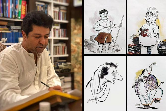 World Cartoonist Day Collection Of Caricatures By Mns President Raj ...