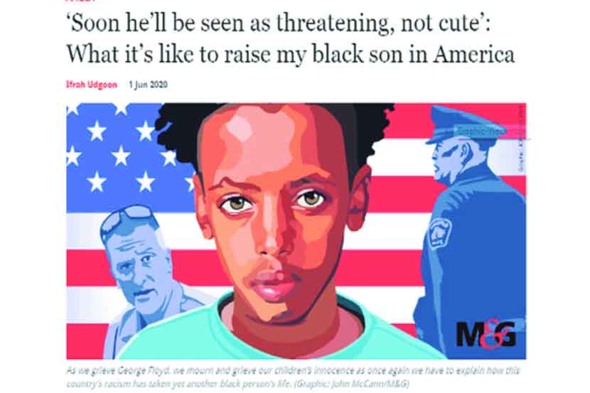 ‘मेल अ‍ॅण्ड गार्डियन’च्या लेखातील चित्र