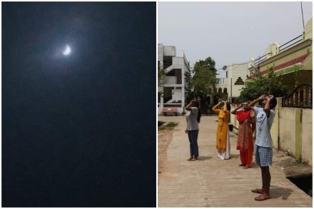 करोना लॉकडाउनमध्येही चंद्रपुरकरांनी घेतला सूर्यग्रहण बघण्याचा आनंद