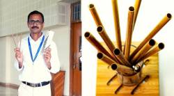 नारळाच्या झाडापासून स्ट्रॉचं उत्पादन, बंगळुरुतल्या प्राध्यापकांची कल्पना ठरतेय चर्चेचा विषय