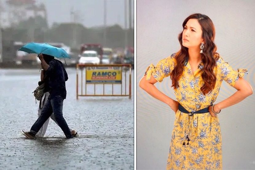 पावसाला थांबवण्यासाठी अभिनेत्री झाली ‘रेन पोलीस’; व्हिडीओ होतोय व्हायरल…
