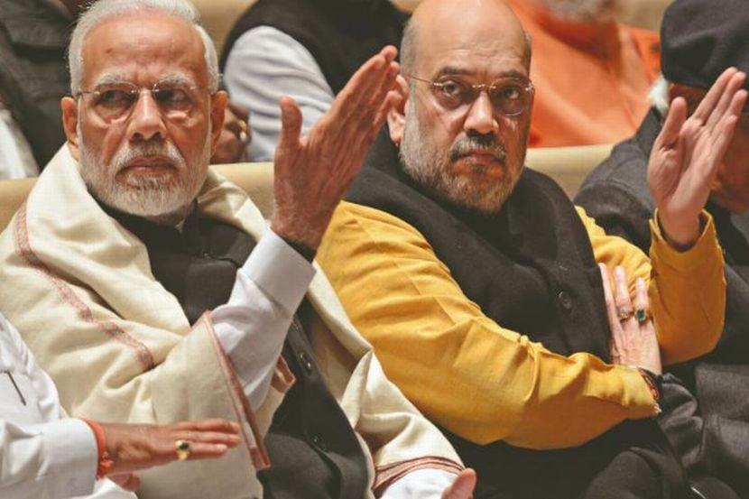 पंतप्रधान नरेंद्र मोदी व केंद्रीय गृहमंत्री अमित शाह. (संग्रहित छायाचित्र)