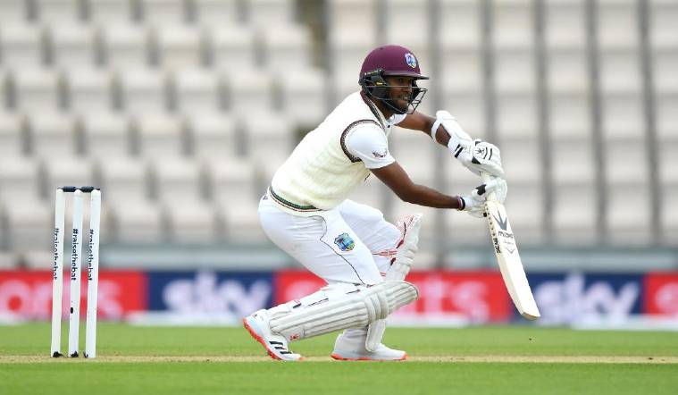 Eng vs WI : अंधुक प्रकाशामुळे खेळ थांबवला, विंडीजची अर्धशतकी मजल