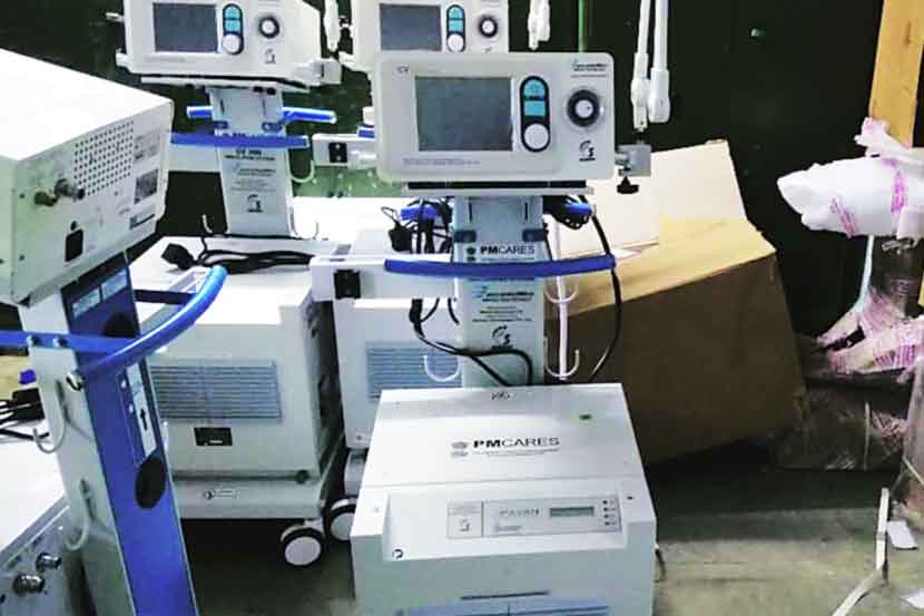 पालिकेला मिळालेले ४०० व्हेंटिलेटर धूळखात