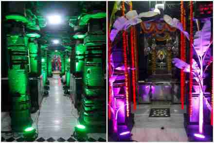 कोल्हापूर : राम मंदिर भूमीपूजनानिमित्त करवीर निवासिनी महालक्ष्मीचे मंदिरही सजले आहे. दिवसभर येथे पुजाविधी होणार आहेत.
