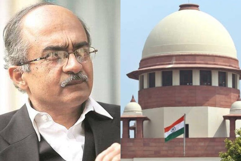 सर्वोच्च न्यायालय अवमान प्रकरणी प्रशांत भूषण यांना एक रुपयाचा दंड