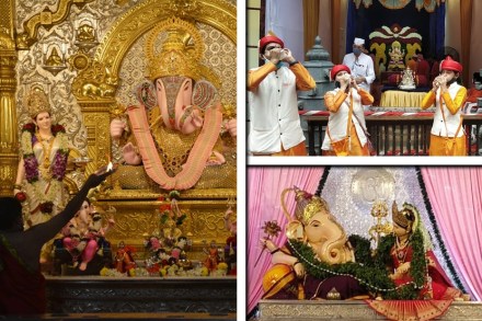 पुणे : पाचही मानाचे गणपती उत्सव मंडपात विराजमान झाले.