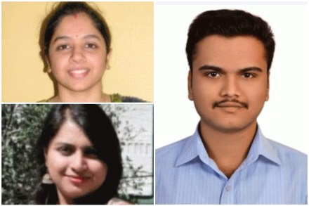 गौरी पुजारी, डॉ. प्रणोती संकपाळ व सौरभ व्हटकर