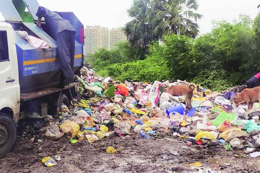 खारघरमधील तात्पुरत्या कचराभूमीमुळे संताप