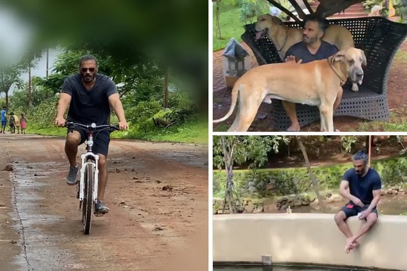 ‘जग किती सुंदर आहे’ म्हणत सुनील शेट्टीने शेअर केला सायकल चालवतानाचा व्हिडीओ
