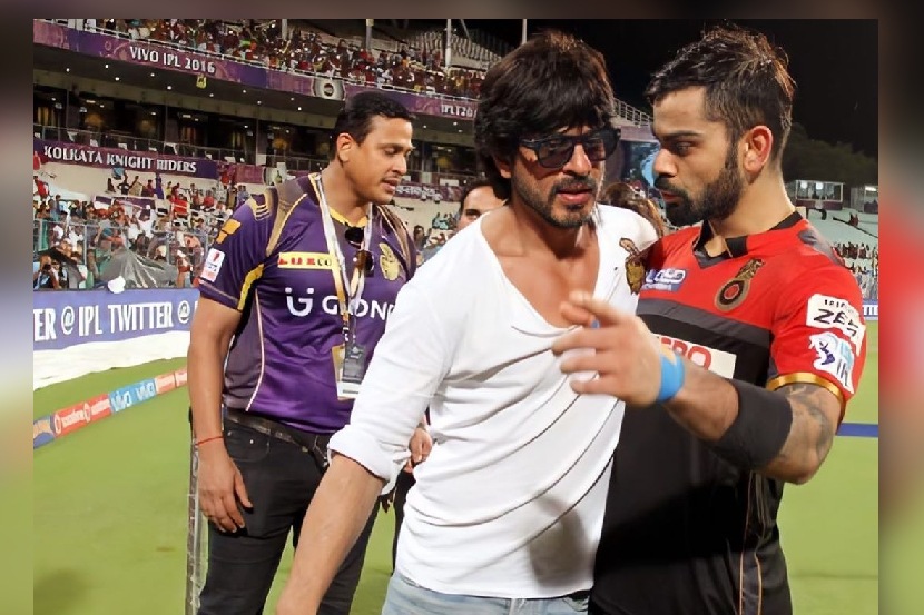 विराटने घेतला शाहरुखशी पंगा?; फोटो होतोय व्हायरल… विराटने घेतला शाहरुखशी पंगा?; फोटो होतोय व्हायरल…