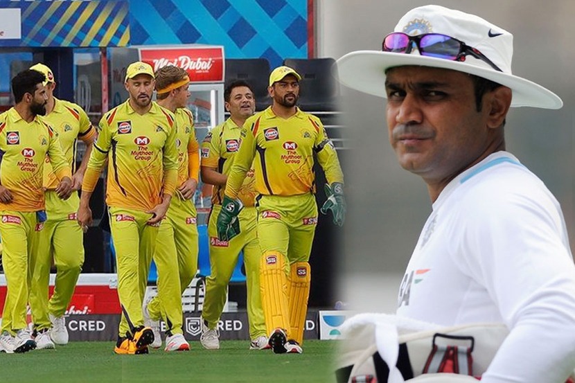 IPL 2020 : आता ग्लुकोज पिऊन मैदानात या, CSK ला ‘विरु’चा टोला