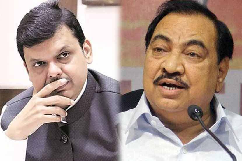 देवेंद्र फडणवीस-एकनाथ खडसे. (संग्रहित छायाचित्र)