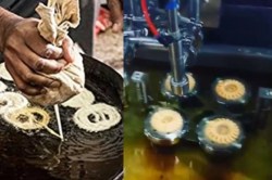 Viral Video: जिलेबी आणि इमरती बनवणारी मशीन पाहून थक्क व्हाल
