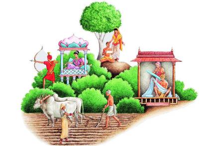 या तत्त्व व जीवमात्रांमध्ये सूर्य, चंद्र, भूमी, आकाश, सूक्ते, मंत्र, वृत्त यांसारख्या तत्त्वांसोबत अश्व, गुरे यांची क्रमाने निर्मिती सांगितल्यावर लेखाच्या सुरुवातीला सांगितले त्या क्रमाने या पुरुषाच्या अवयवांतून मानवजातीची व समाजाची निर्मिती झाल्याचे सूक्तकारांनी मांडले आहे. या तत्त्व व जीवमात्रांमध्ये सूर्य, चंद्र, भूमी, आकाश, सूक्ते, मंत्र, वृत्त यांसारख्या तत्त्वांसोबत अश्व, गुरे यांची क्रमाने निर्मिती सांगितल्यावर लेखाच्या सुरुवातीला सांगितले त्या क्रमाने या पुरुषाच्या अवयवांतून मानवजातीची व समाजाची निर्मिती झाल्याचे सूक्तकारांनी मांडले आहे.